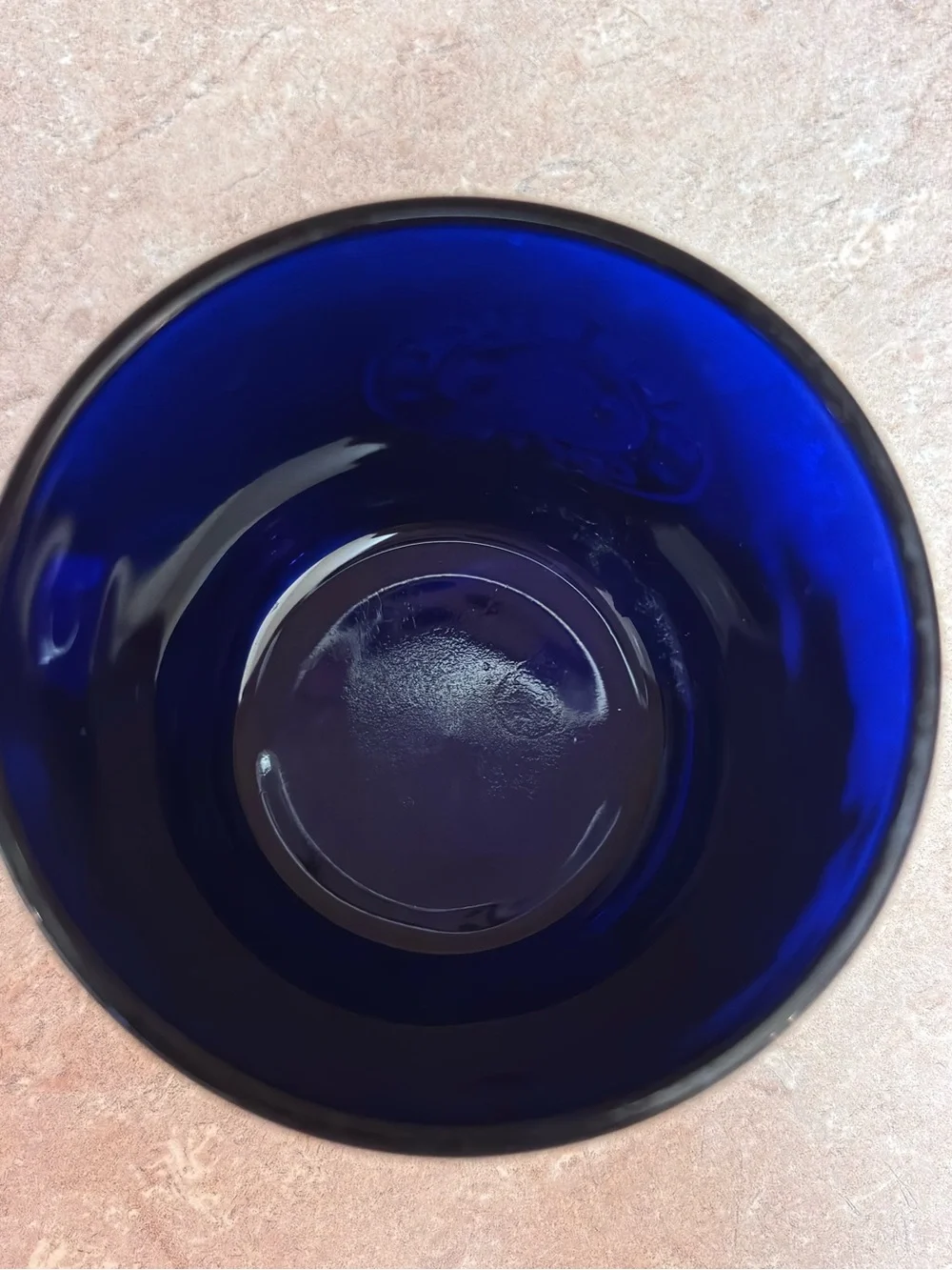 Starbucks Glass Cobalt Coffee Mug  12 oz Made In USA